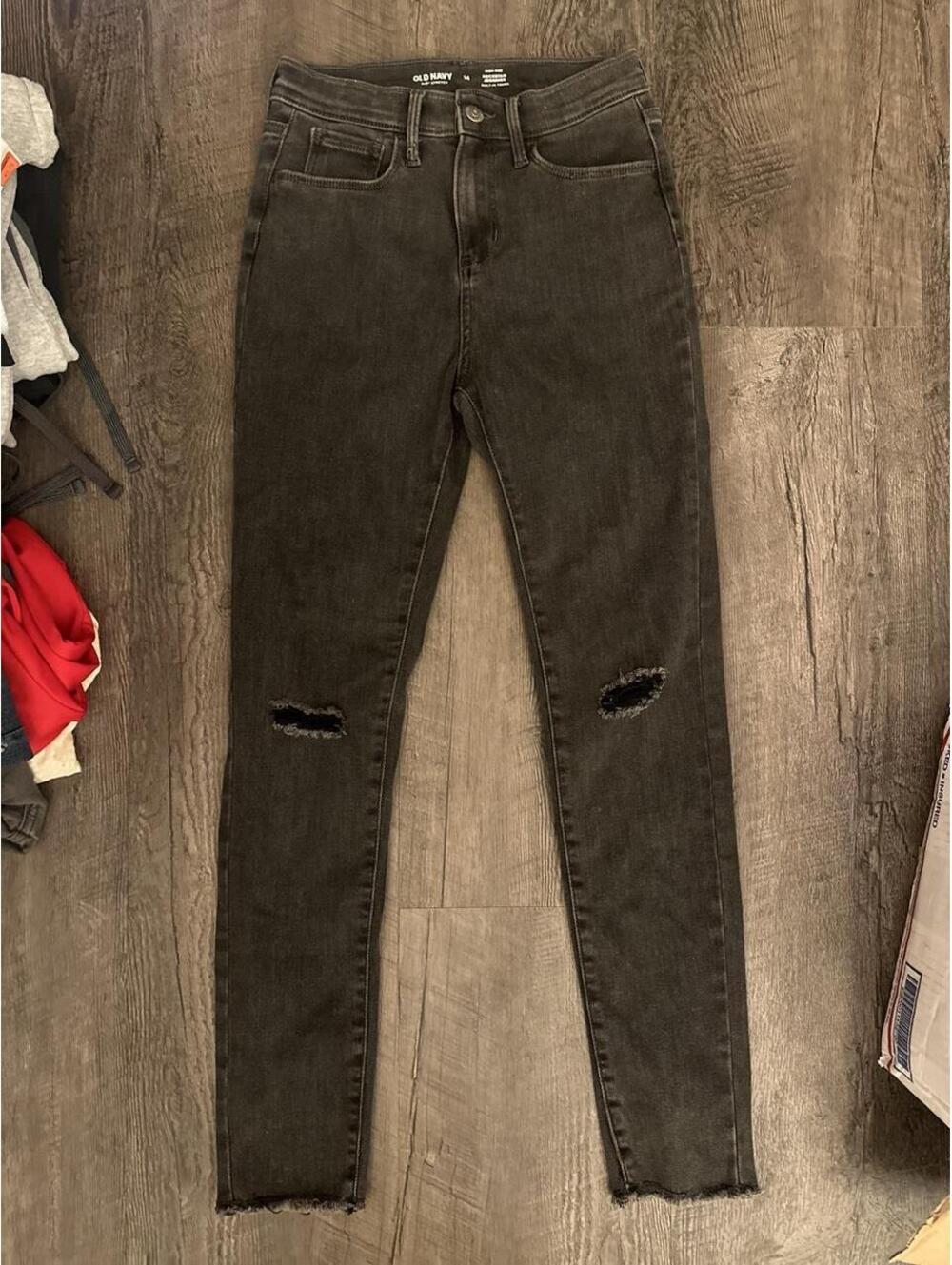 Old Navy Kid's Black and Grey Jeans